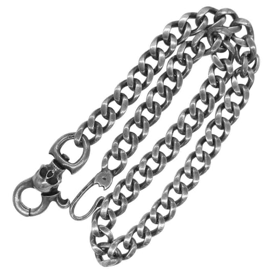 RUDE GALLERY ルードギャラリー × ARGENT GLEAM WALLET CHAIN TYPE-4 LONG アージェントグリーム スカル ウォレットチェーン【中古】