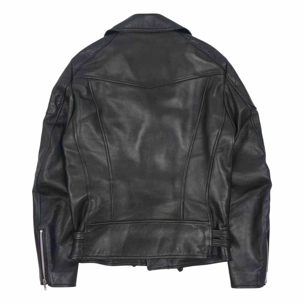 GAVIAL ガヴィル 14AW GVL-14AWT-0202 LEATHER DOUBLE RIDERS JACKET ホースハイド レザー ダブル ライダース ジャケット ブラック系 L【中古】