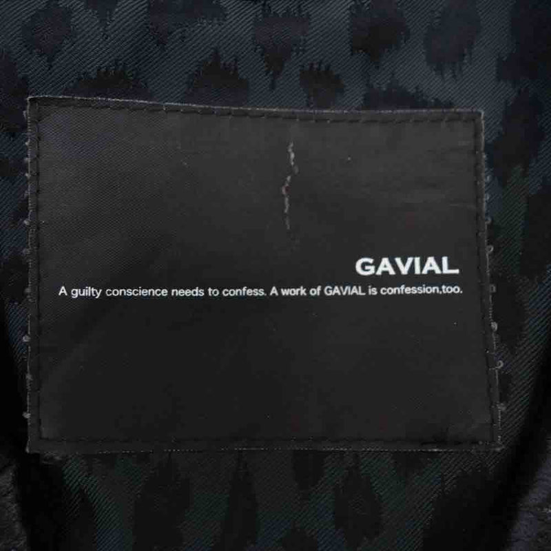 GAVIAL ガヴィル 14AW GVL-14AWT-0202 LEATHER DOUBLE RIDERS JACKET ホースハイド レザー ダブル ライダース ジャケット ブラック系 L【中古】