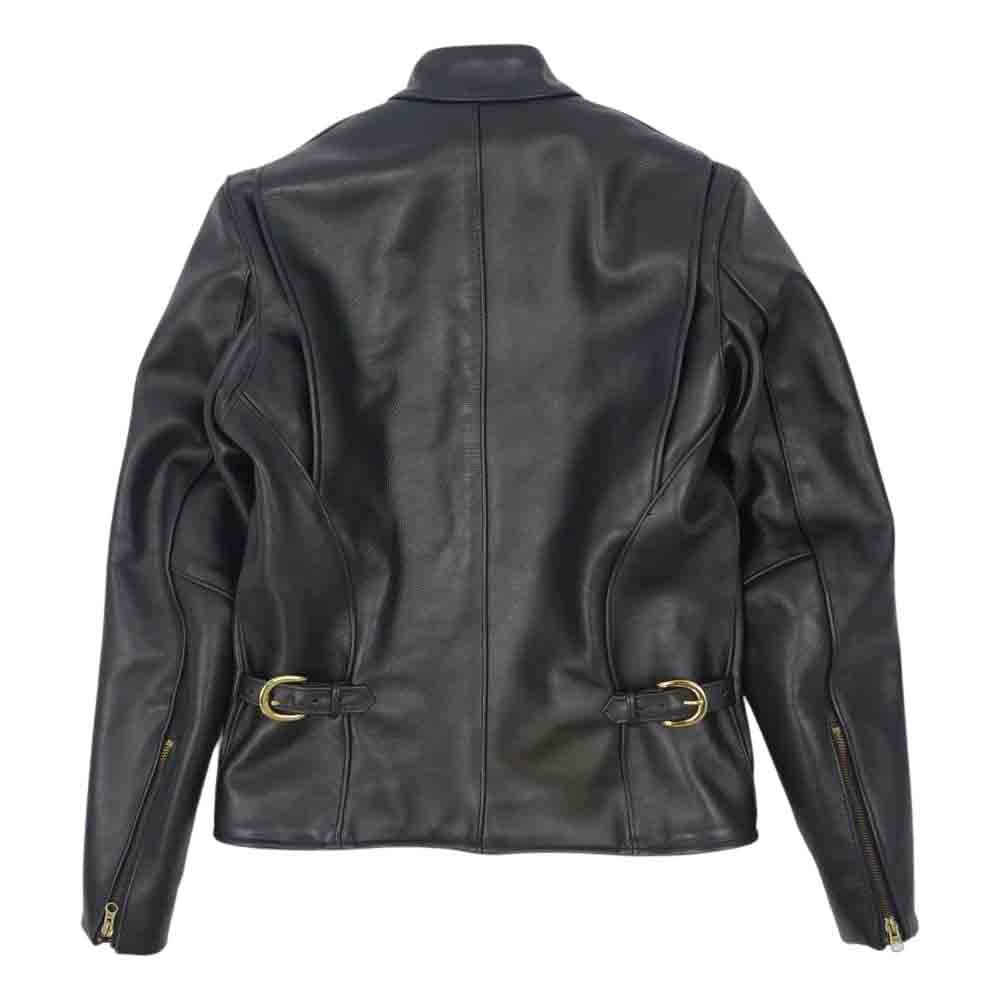 VANSON バンソン モデルB シングル ライダース ジャケット ブラック系 36【中古】