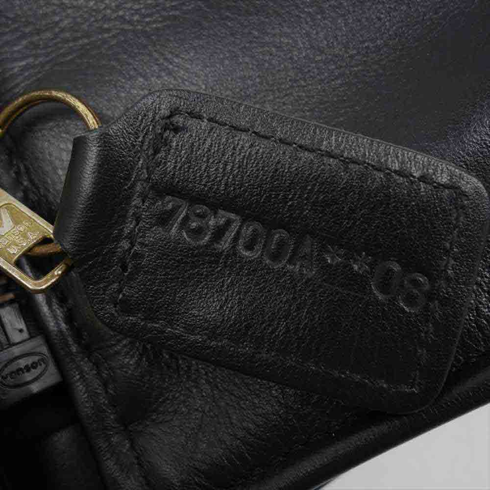 VANSON バンソン モデルB シングル ライダース ジャケット ブラック系 36【中古】