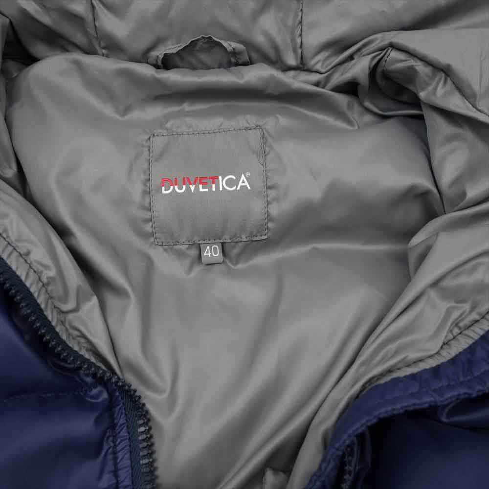 DUVETICA デュベティカ 国内正規品 KAPPA ファー フード付き ダウン コート ブルー系 40【中古】