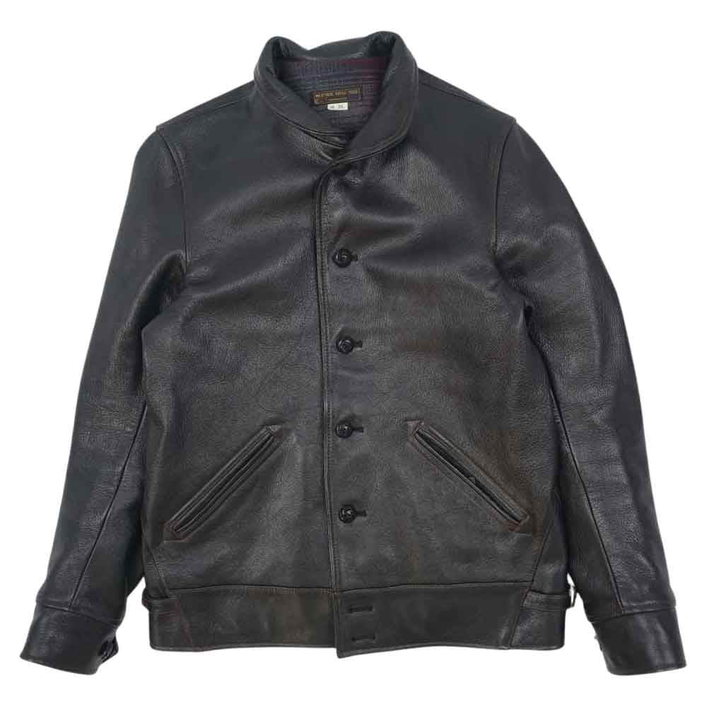 ウエストライド WATSONVILLE LEATHER COAT ワトソンビル レザー コート ブラック系 36【美品】【中古】
