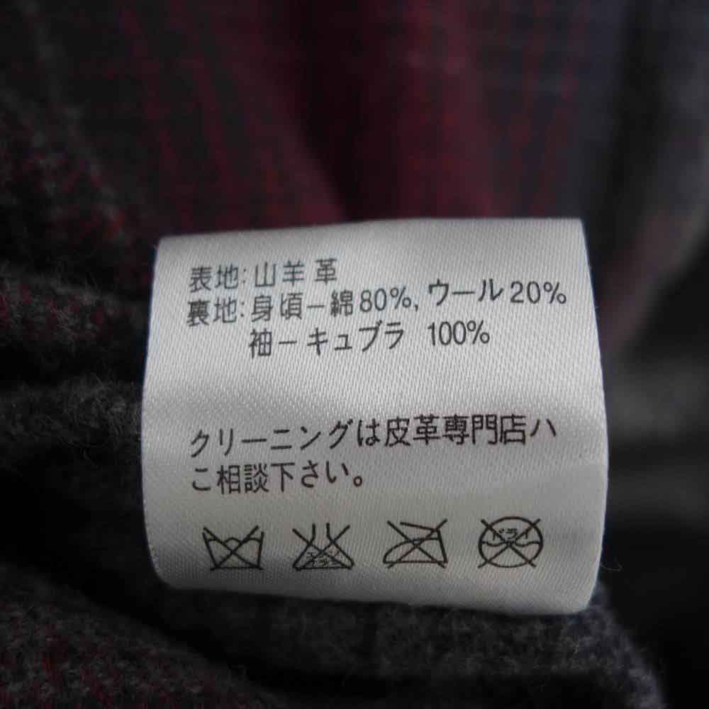 ウエストライド WATSONVILLE LEATHER COAT ワトソンビル レザー コート ブラック系 36【美品】【中古】