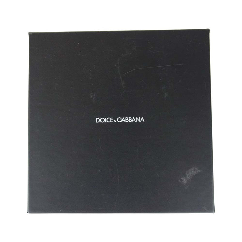 DOLCE&GABBANA ドルチェアンドガッバーナ ロゴ レザー ベルト ブラック系【中古】