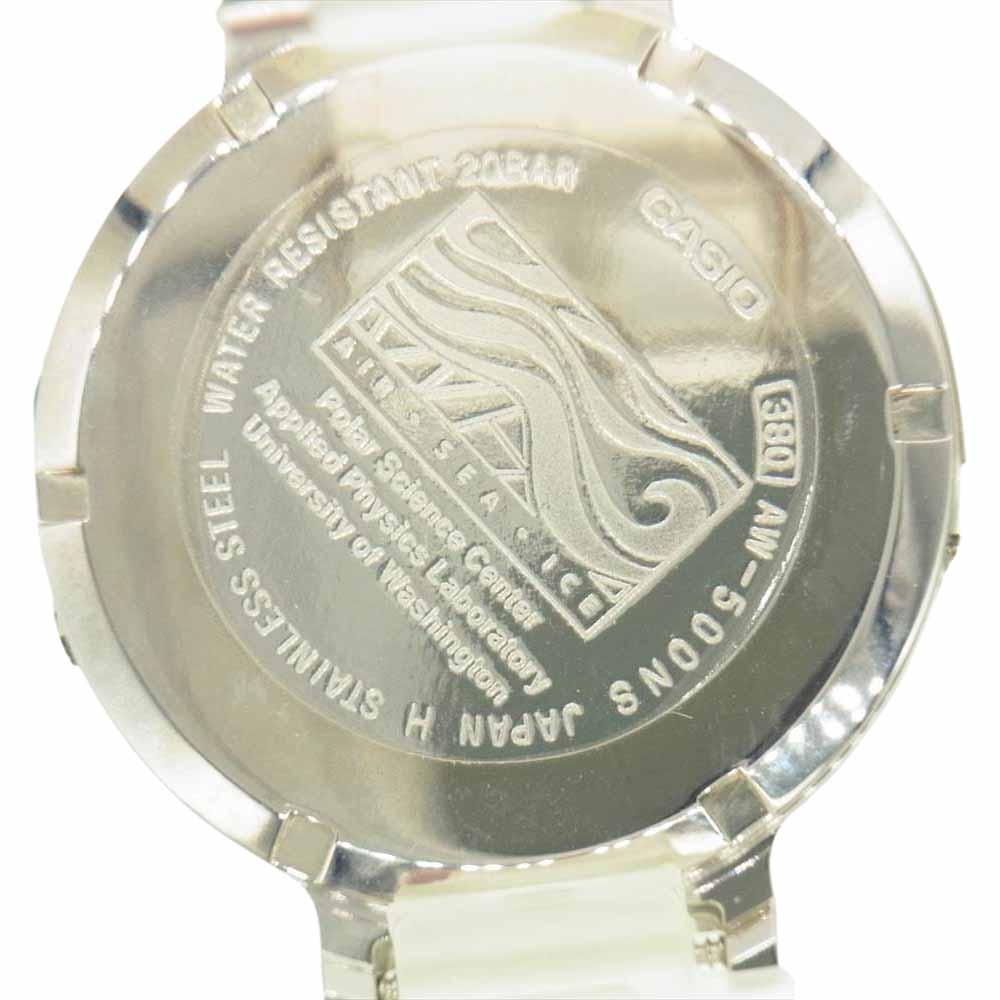 G-SHOCK ジーショック AW-500NS-7E2T PSC オフィシャルモデル ポーラサイエンスセンター ナーファル 一角クジラ アナデジ 不動品 クリア系【美品】【中古】