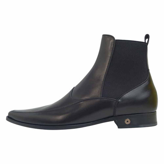 DOLCE&GABBANA ドルチェアンドガッバーナ CA1075 サイドゴア ブーツ ブラック系 6 1/2【極上美品】【中古】