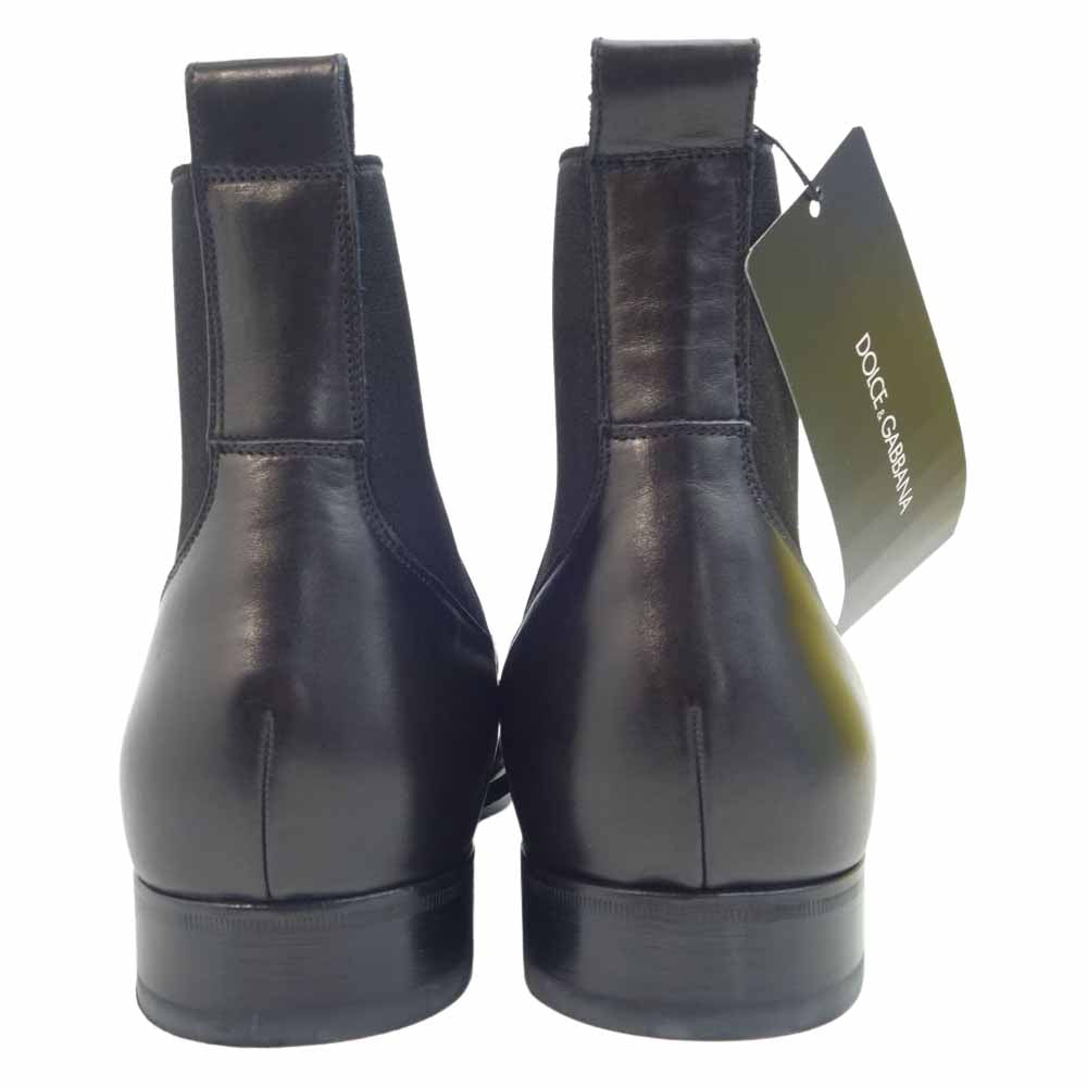 DOLCE&GABBANA ドルチェアンドガッバーナ CA1075 サイドゴア ブーツ ブラック系 6 1/2【極上美品】【中古】