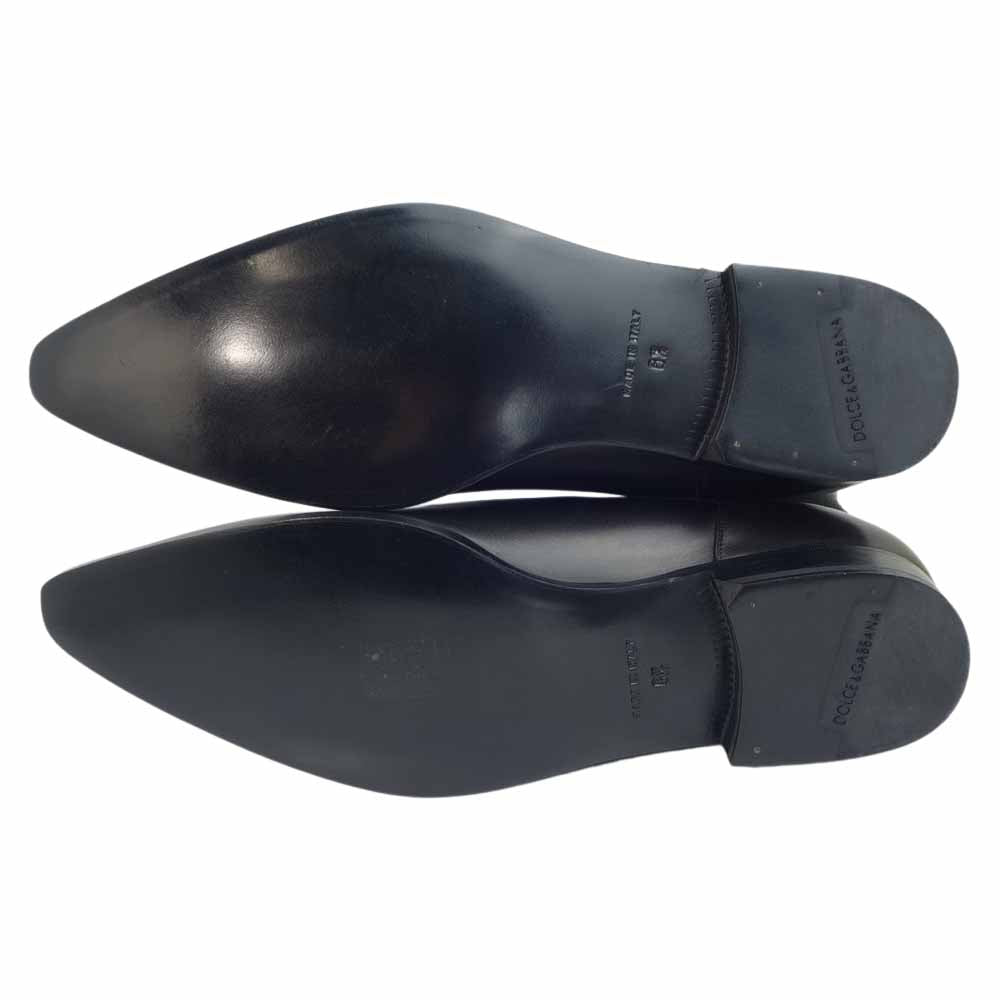 DOLCE&GABBANA ドルチェアンドガッバーナ CA1075 サイドゴア ブーツ ブラック系 6 1/2【極上美品】【中古】