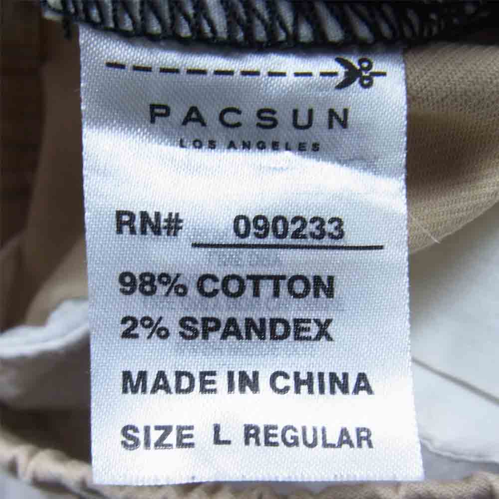 パクサン 133BT186001E 裾ジップ イージーパンツ ウエストゴム ベージュ系 L【中古】