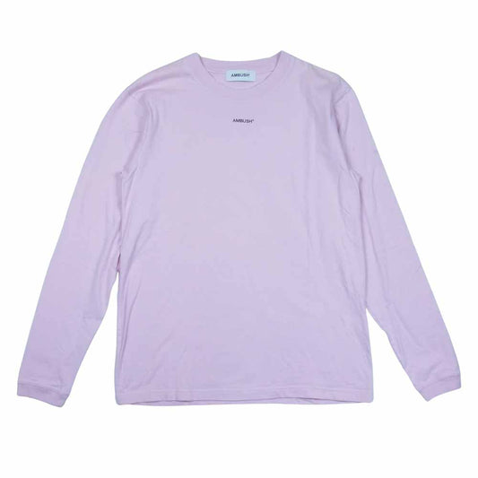 AMBUSH アンブッシュ 12111416 長袖 ロゴ 長袖Tシャツ プリント 日本製 ピンク系 2【中古】