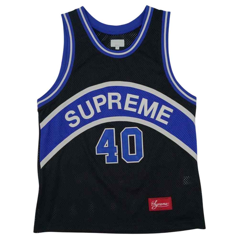 Supreme シュプリーム 17SS Curve Basketball Jersey カーブ ロゴ バスケットボール ジャージ メッシュ タンクトップ M【中古】