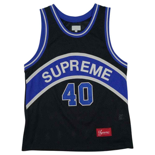 Supreme シュプリーム 17SS Curve Basketball Jersey カーブ ロゴ バスケットボール ジャージ メッシュ タンクトップ M【中古】