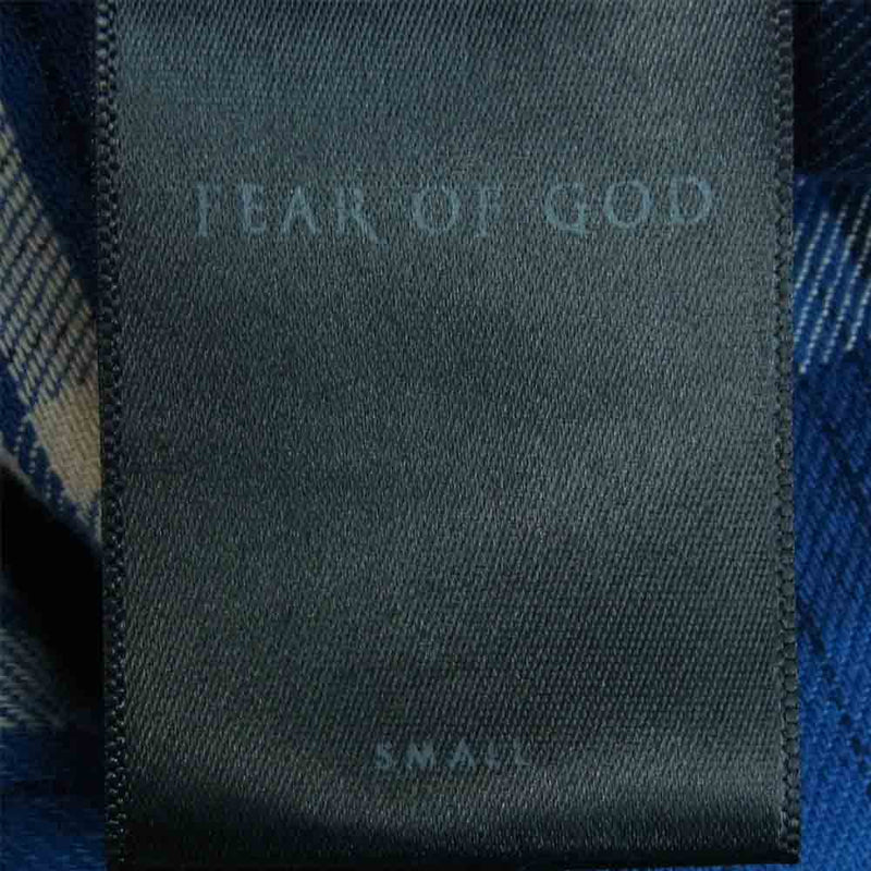 FEAR OF GOD フィアオブゴッド FOURTH COLLECTION チェック 長袖 シャツ ブルー系 S【中古】
