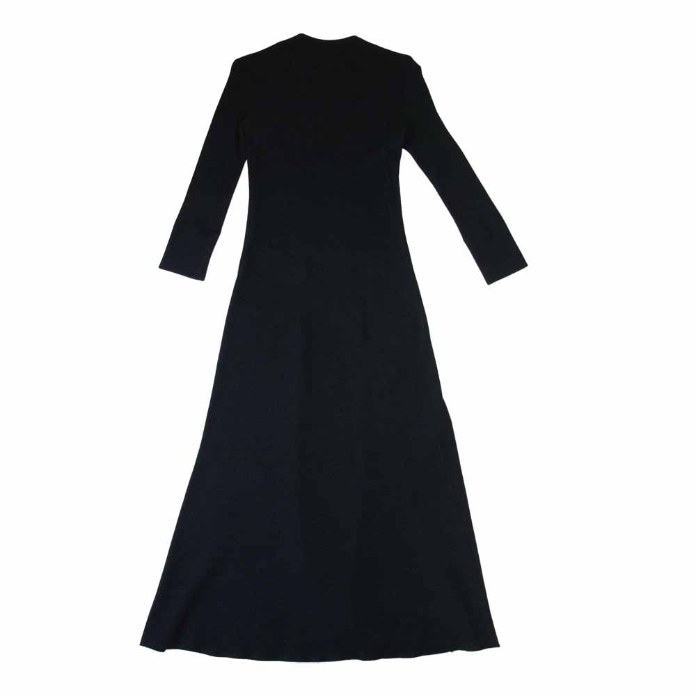 セオリー ハイネック ロング ニット ワンピース グレー系 S【中古】