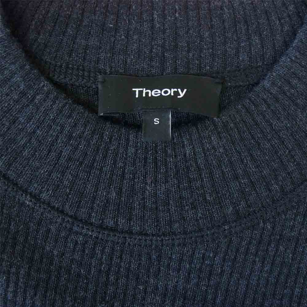 セオリー ハイネック ロング ニット ワンピース グレー系 S【中古】