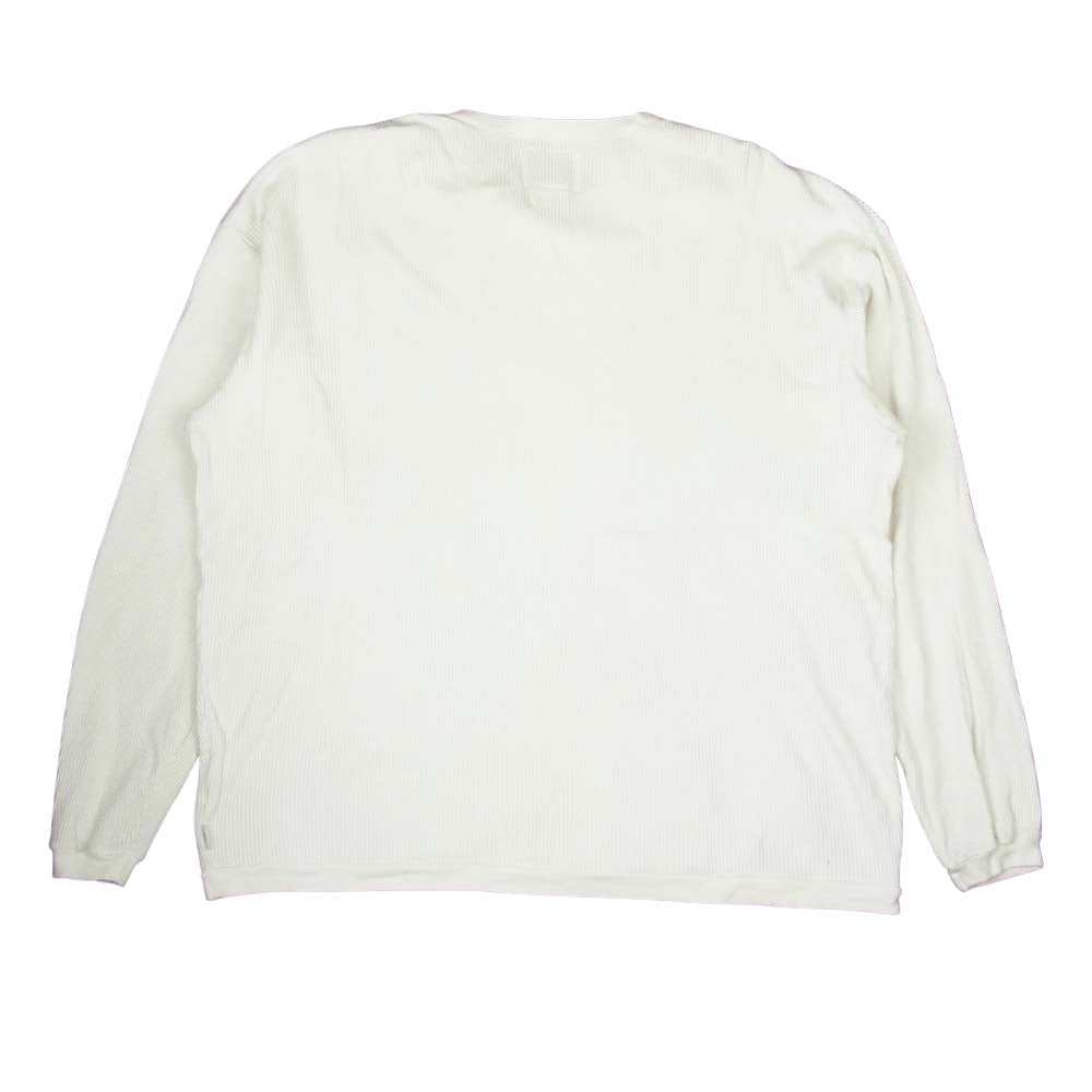 WTAPS ダブルタップス 20SS 201ATDT-CSM29 WAFFLE LS TEE COTTON コットン ワッフル 長袖シャツ ホワイト系 L【中古】