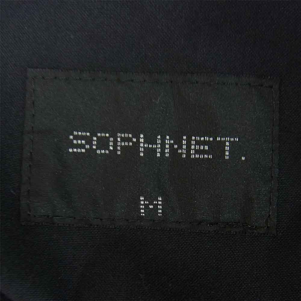 SOPH ソフ SOPH-210019 C/N LIGHT CANVAS WORK JACKET キャンバス ワーク ジャケット ブルゾン ブラック系 M【美品】【中古】