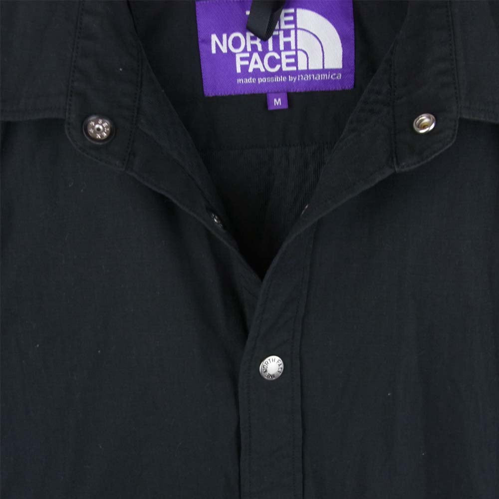 THE NORTH FACE ノースフェイス NY2104N  PURPLE LABEL パープルレーベル RIPSTOP SHIRT JACKET ジャケット ブラック系 M【美品】【中古】