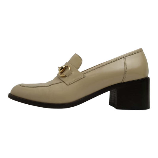 GUCCI グッチ ビット ローファー ベージュ系 36 1/2【中古】