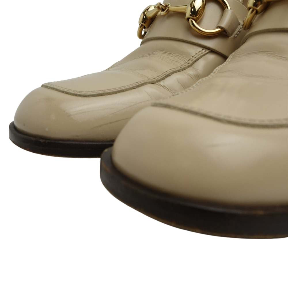 GUCCI グッチ ビット ローファー ベージュ系 36 1/2【中古】