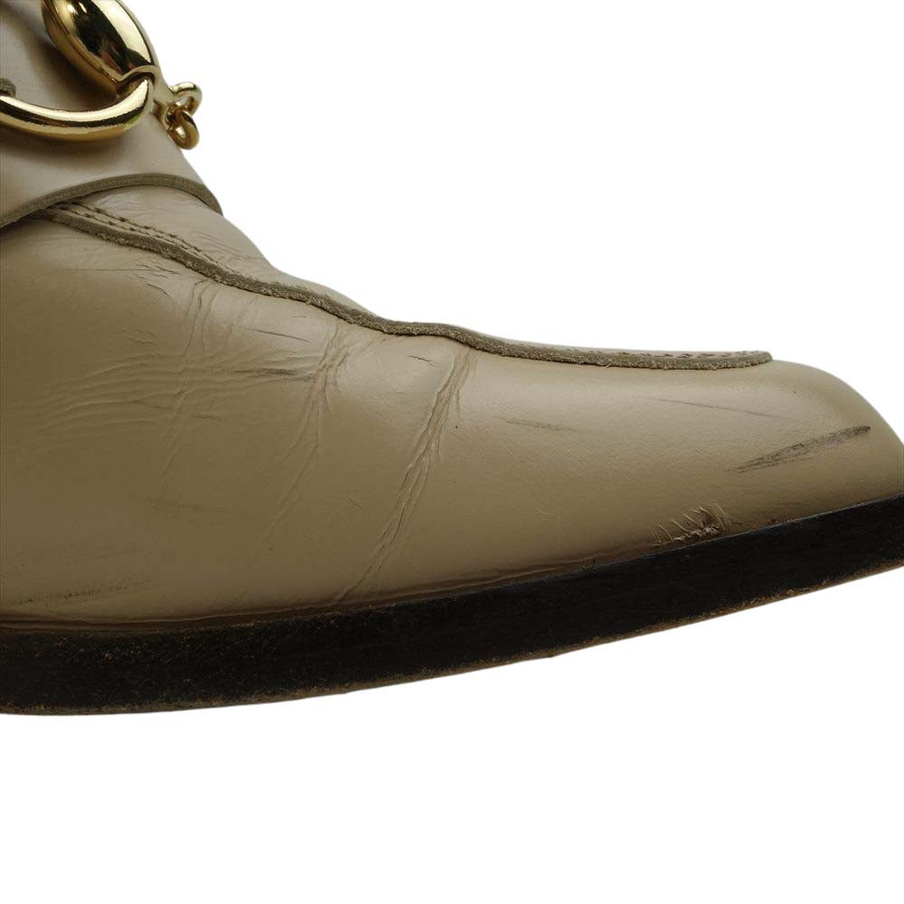 GUCCI グッチ ビット ローファー ベージュ系 36 1/2【中古】