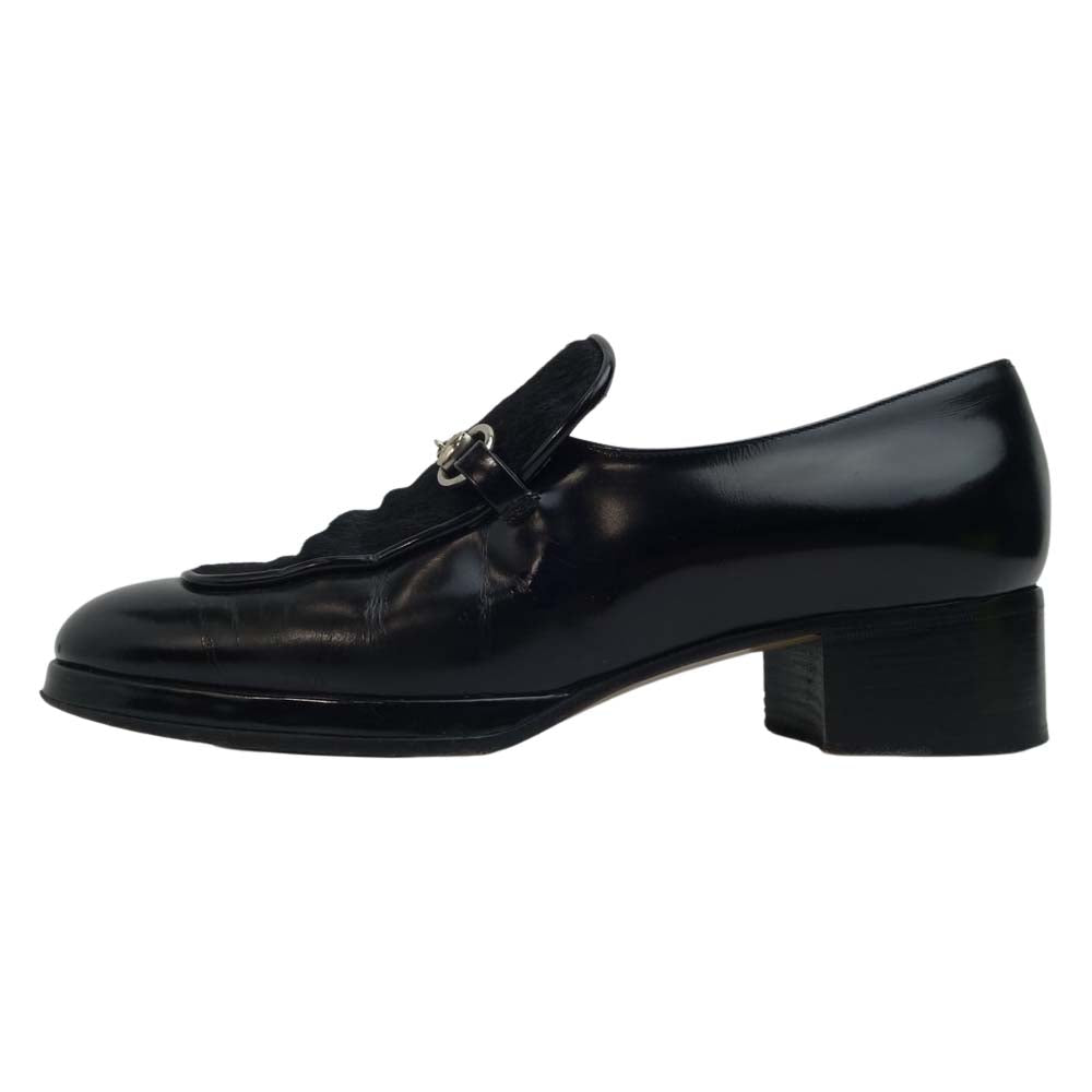 GUCCI グッチ ビット ローファー ブラック ブラック系 36【中古】