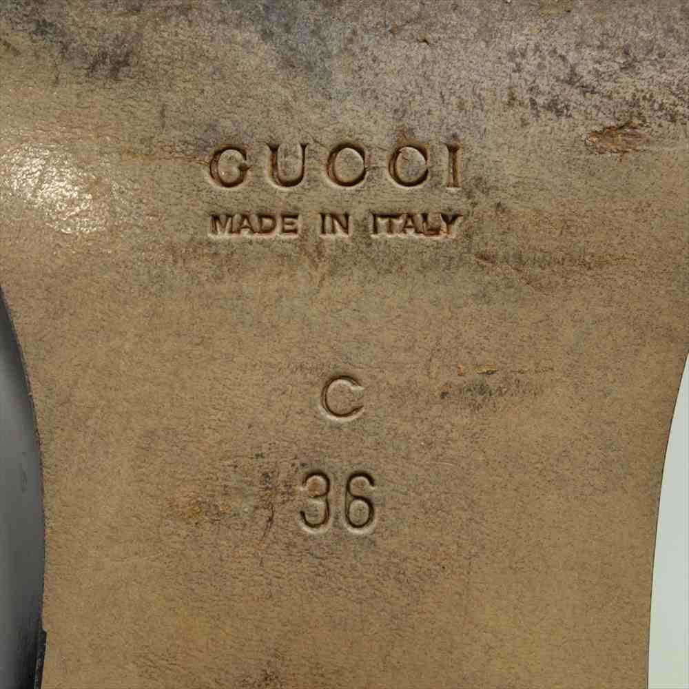 GUCCI グッチ ビット ローファー ブラック ブラック系 36【中古】