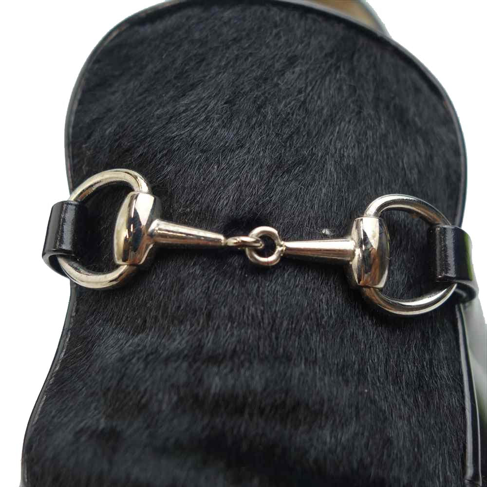 GUCCI グッチ ビット ローファー ブラック ブラック系 36【中古】