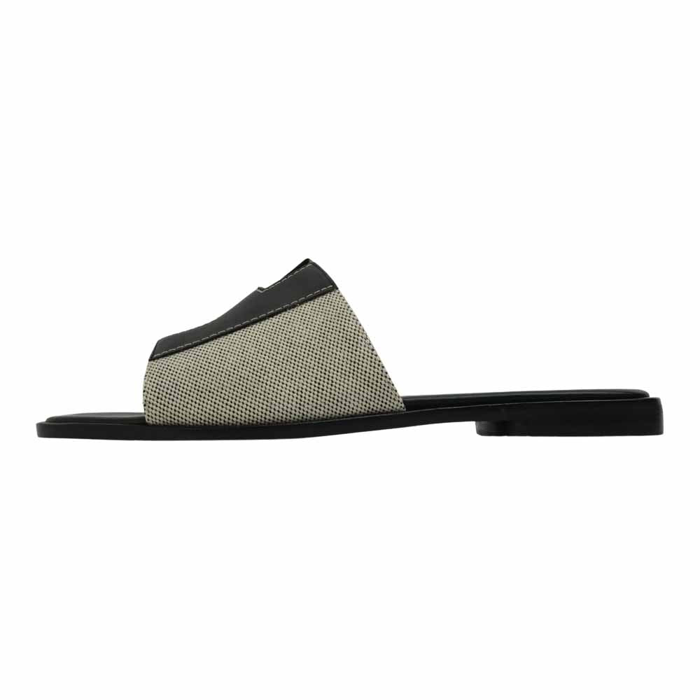 HERMES エルメス Hロゴ サンダル ブラック系 41【極上美品】【中古】