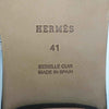 HERMES エルメス Hロゴ サンダル ブラック系 41【極上美品】【中古】