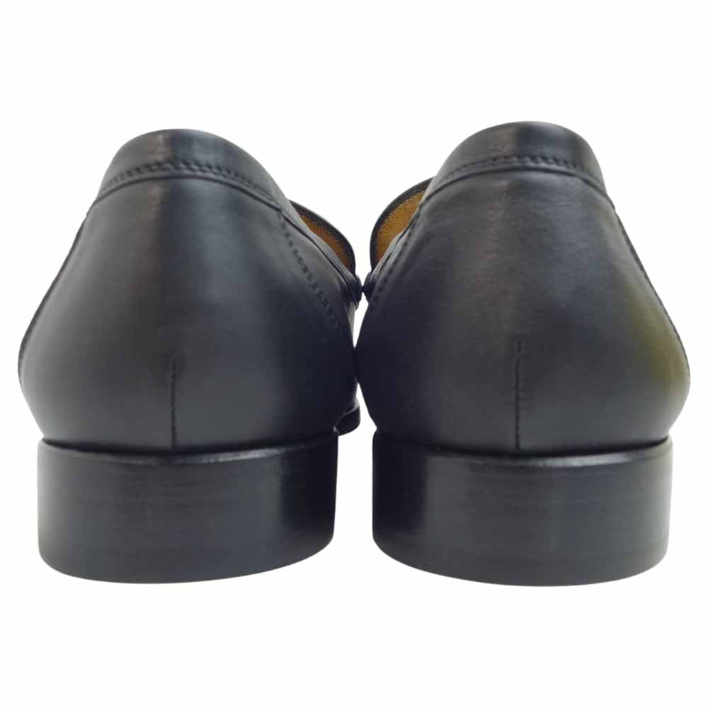HERMES エルメス H金具 ローファー シューズ ブラック系 41 1/2【極上美品】【中古】