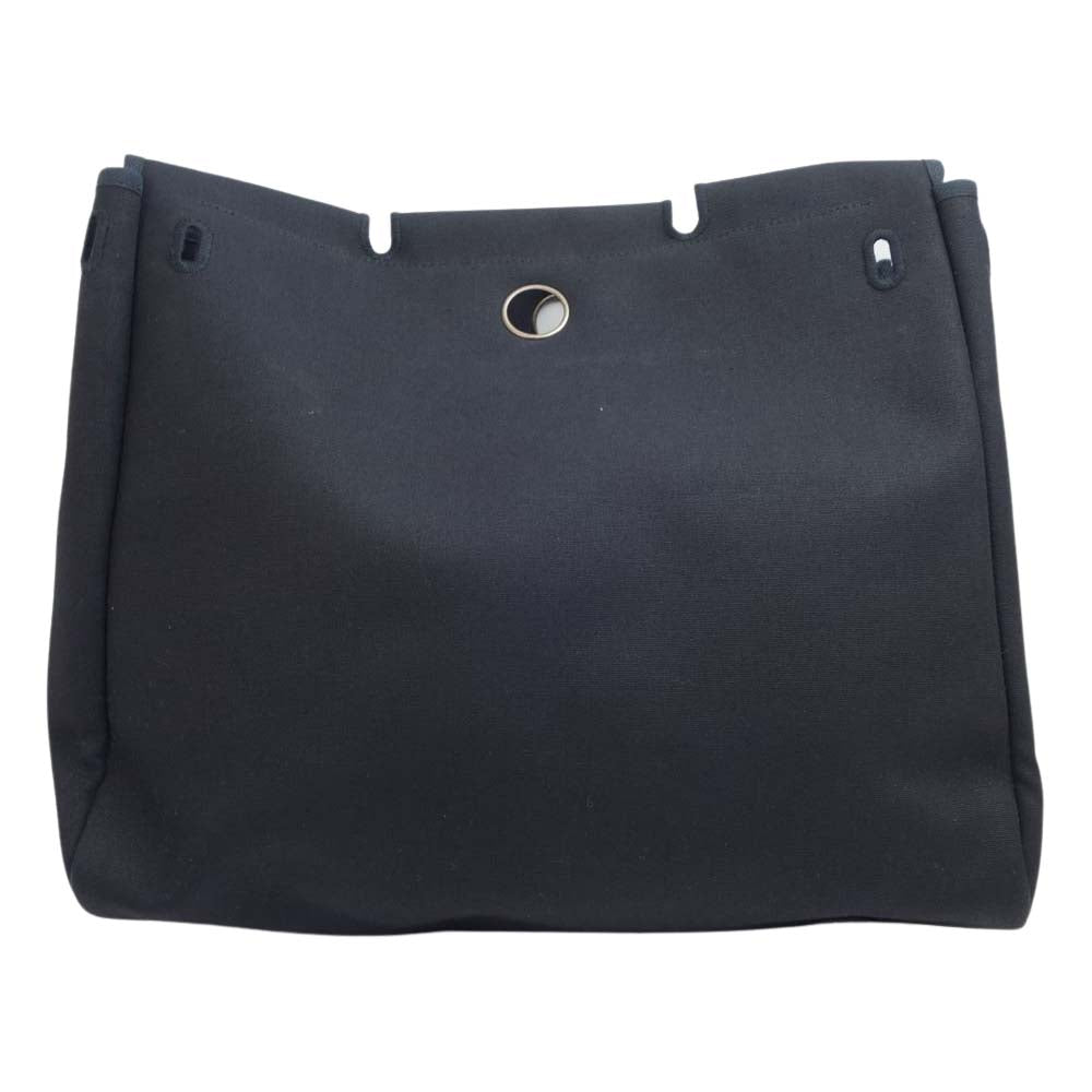 HERMES エルメス エールバッグ MM □D刻印 シルバー金具 ブラック系【中古】