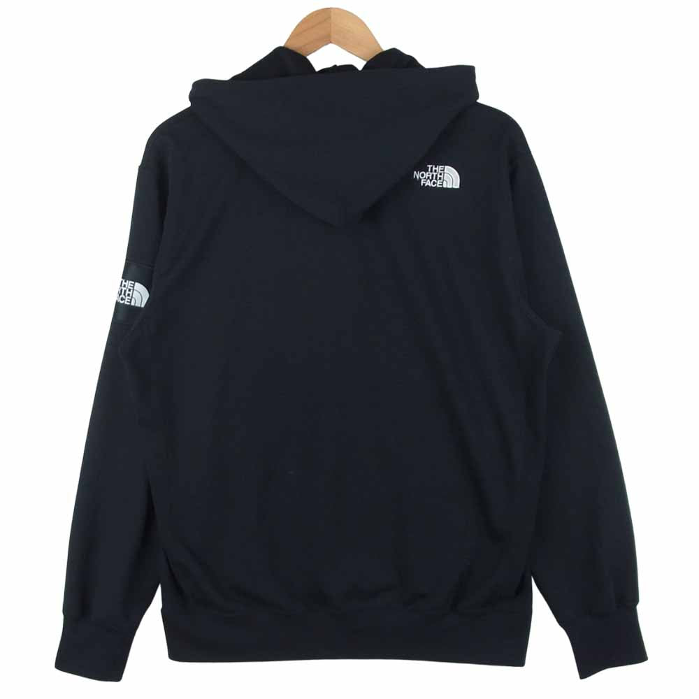 THE NORTH FACE ノースフェイス NT12141 国内正規品 Square Logo Hoodie スクエア ロゴ フーディー パーカー ミャンマー製 ブラック系 L【中古】