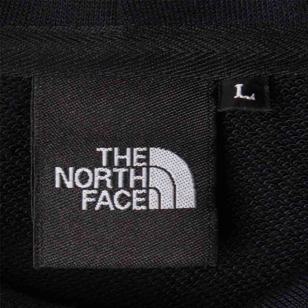 THE NORTH FACE ノースフェイス NT12141 国内正規品 Square Logo Hoodie スクエア ロゴ フーディー パーカー ミャンマー製 ブラック系 L【中古】