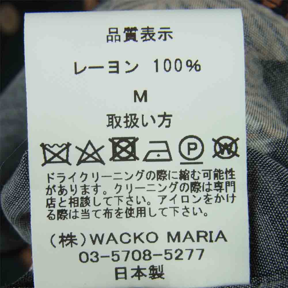 WACKO MARIA ワコマリア 20SS 20SSE-WMS-HI04 HAWAIAN SHIRTS L/S 虎 ハワイアン アロハ 長袖 シャツ ブラック系 M【美品】【中古】