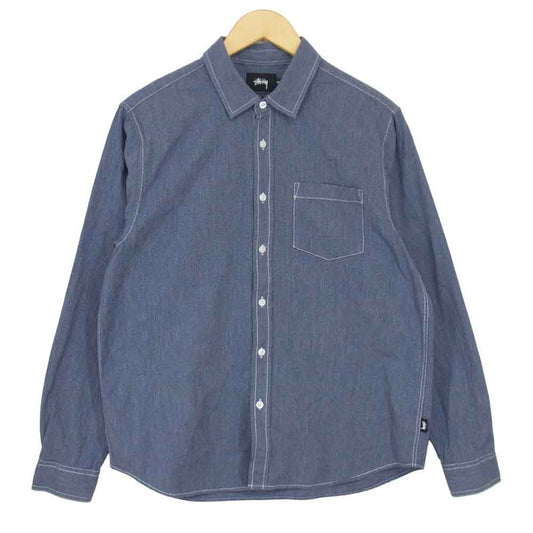 STUSSY ステューシー ワークシャツ ブルー系 M【中古】