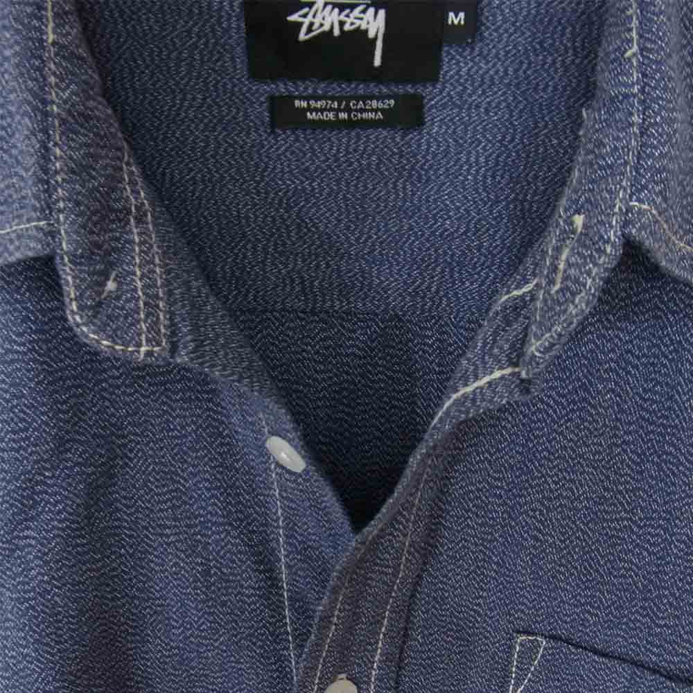 STUSSY ステューシー ワークシャツ ブルー系 M【中古】