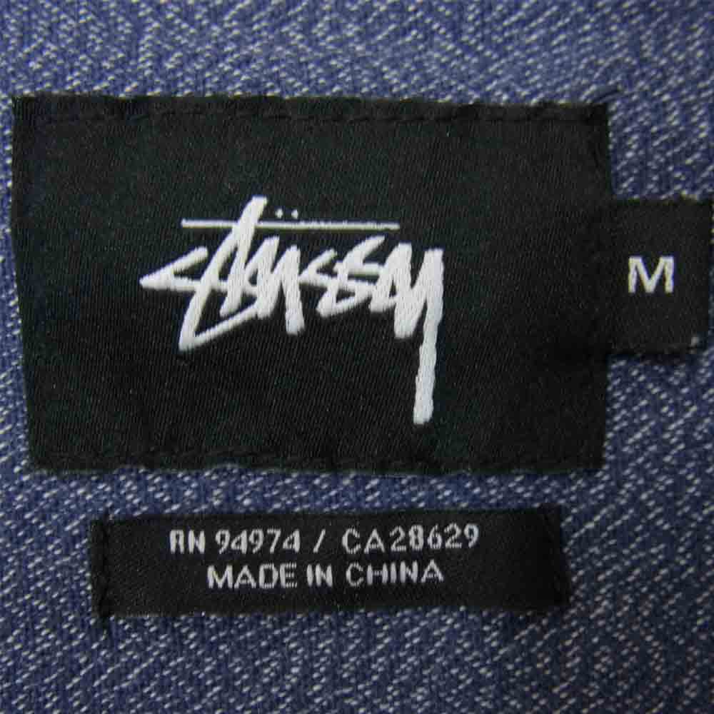 STUSSY ステューシー ワークシャツ ブルー系 M【中古】