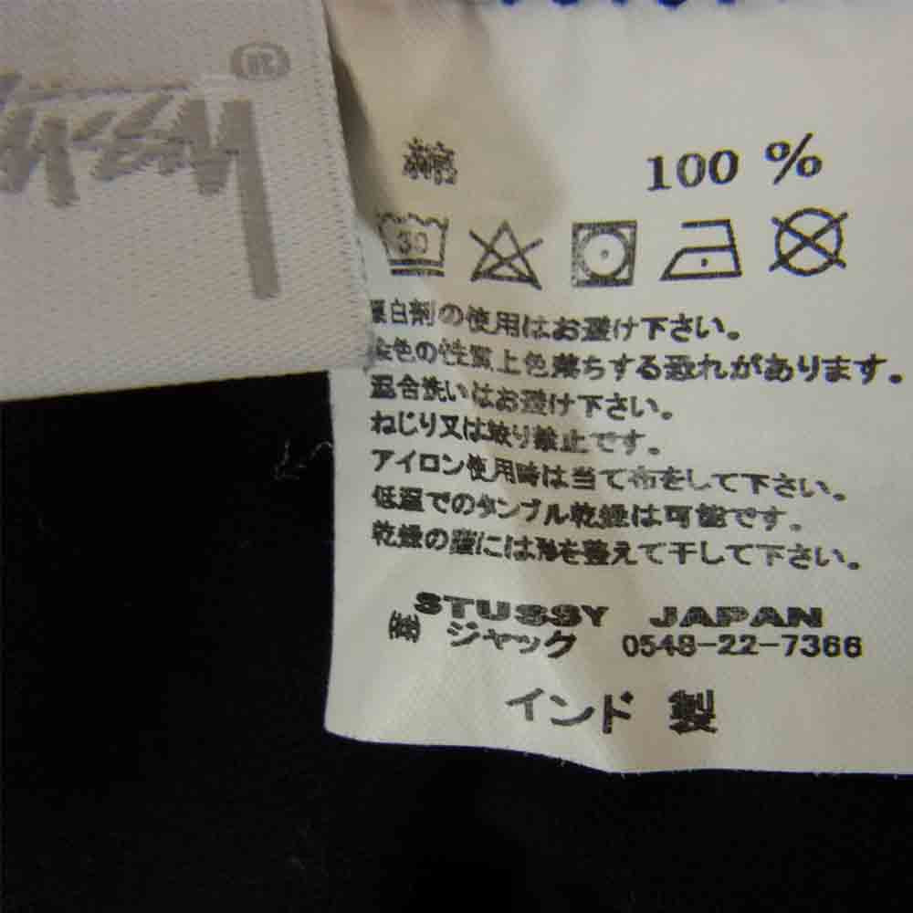 STUSSY ステューシー フロッキープリント 7分袖 ブラック系 L【中古】