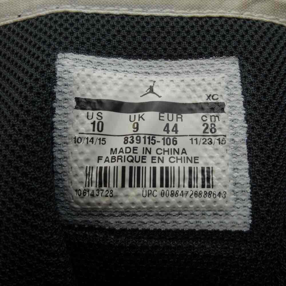 NIKE ナイキ 839115-106 AIR JORDAN 1 RETRO HIGH White Cement エア ジョーダン 1 レトロ ハイ 28cm【中古】