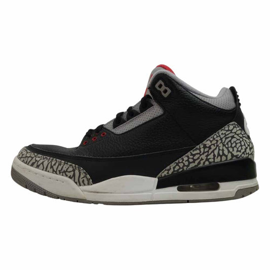 NIKE ナイキ 854262-001 AIR JORDAN 3 RETRO OG BLACK CEMENT エア ジョーダン 3 レトロ OG 28cm【中古】