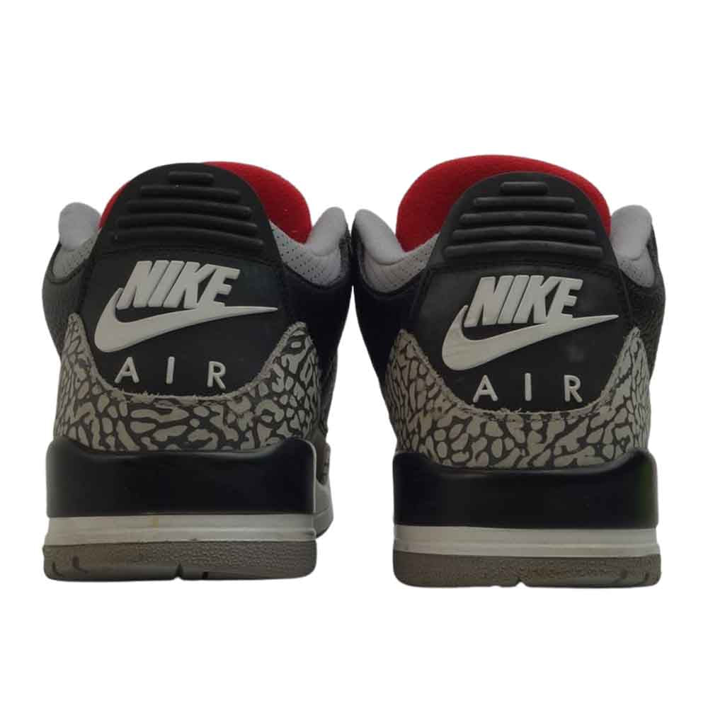 NIKE ナイキ 854262-001 AIR JORDAN 3 RETRO OG BLACK CEMENT エア ジョーダン 3 レトロ OG 28cm【中古】