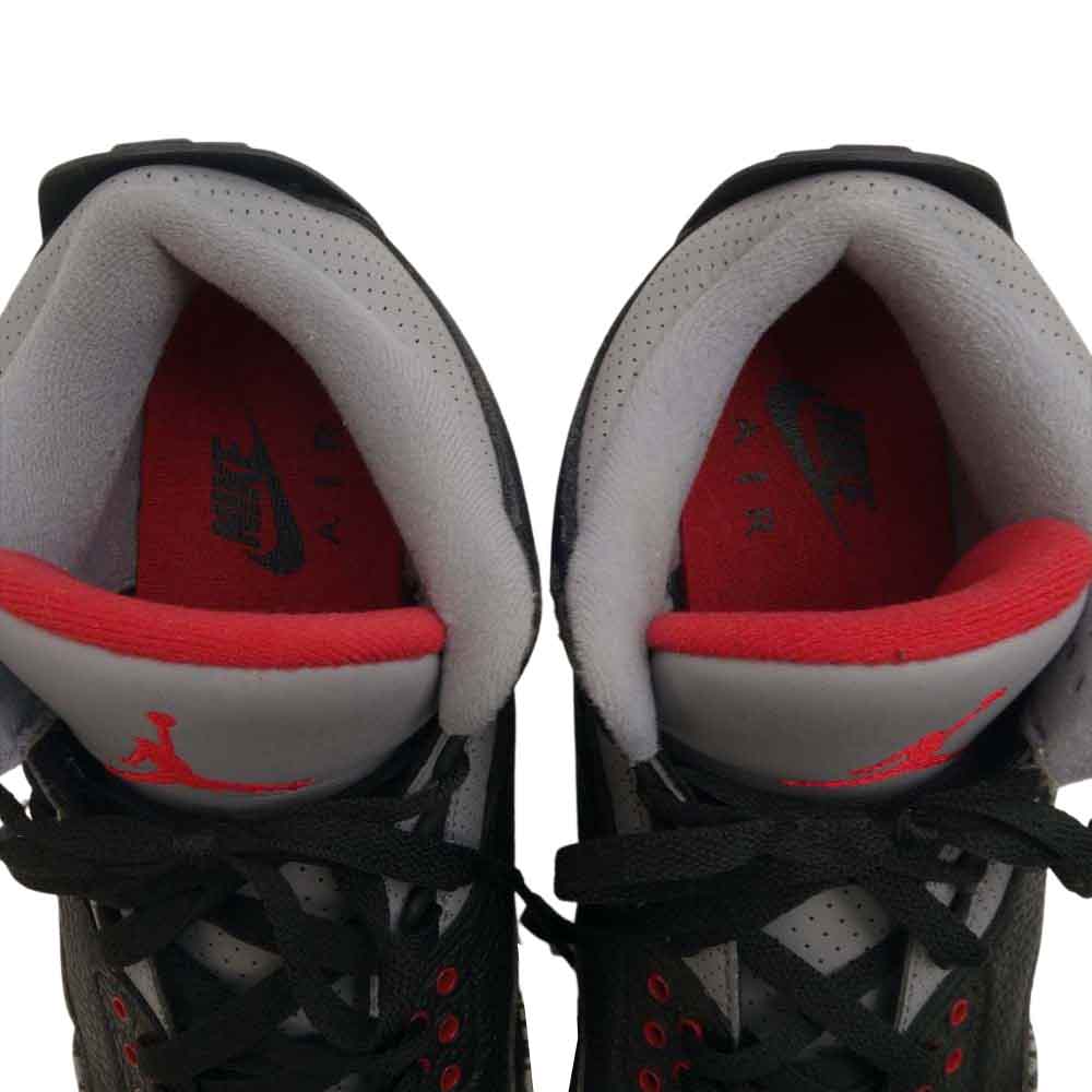 NIKE ナイキ 854262-001 AIR JORDAN 3 RETRO OG BLACK CEMENT エア ジョーダン 3 レトロ OG 28cm【中古】