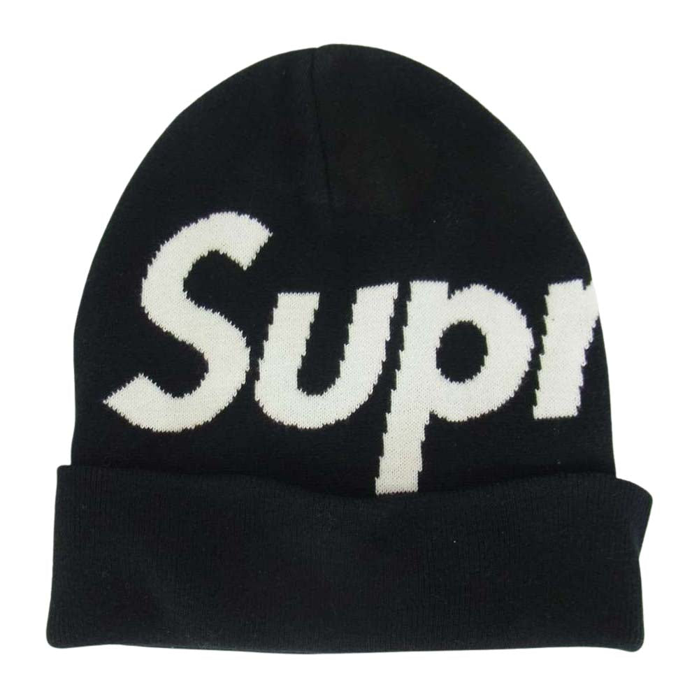 Supreme シュプリーム Big Logo Beanie Black ビッグロゴ ビーニー ブラック系【中古】