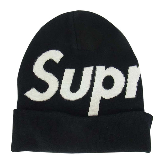 Supreme シュプリーム Big Logo Beanie Black ビッグロゴ ビーニー ブラック系【中古】