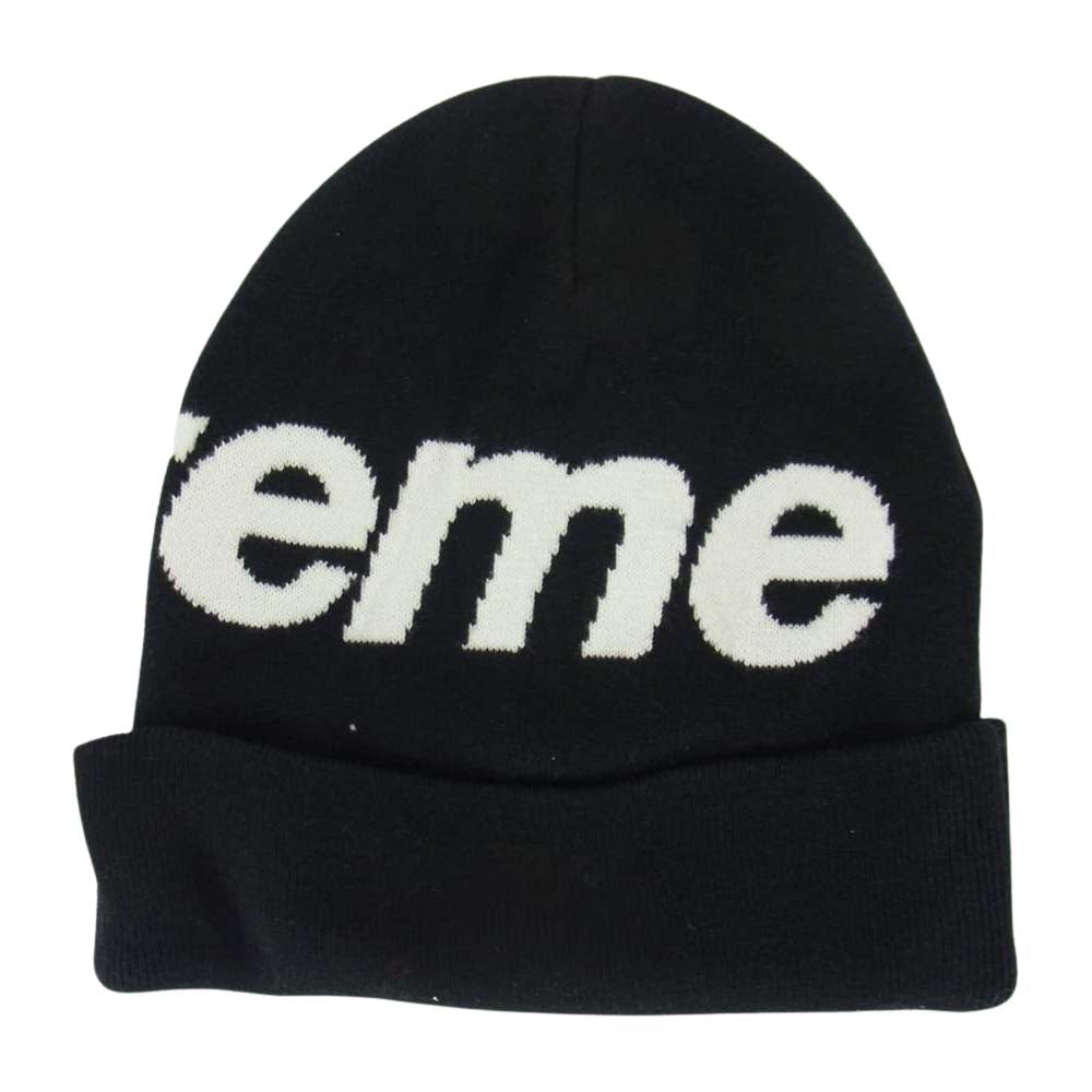 Supreme シュプリーム Big Logo Beanie Black ビッグロゴ ビーニー ブラック系【中古】