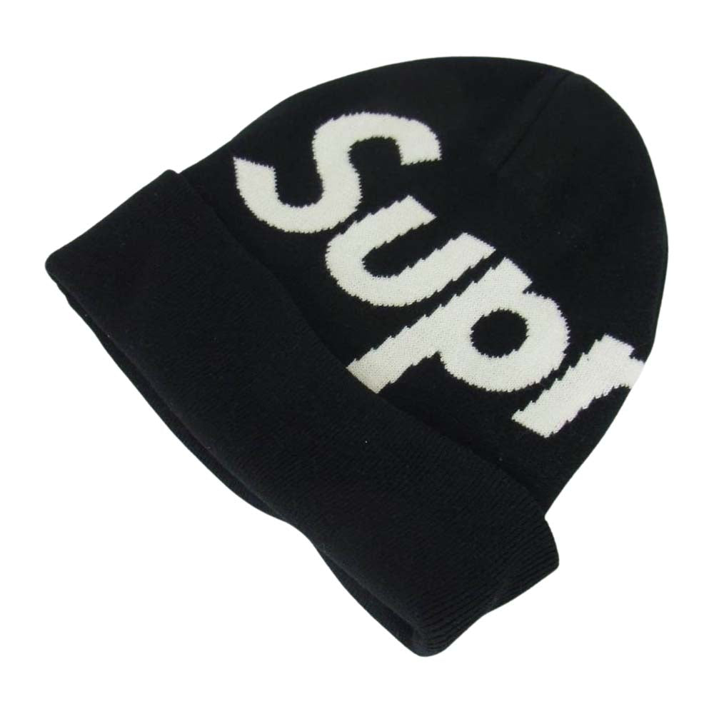 Supreme シュプリーム Big Logo Beanie Black ビッグロゴ ビーニー ブラック系【中古】