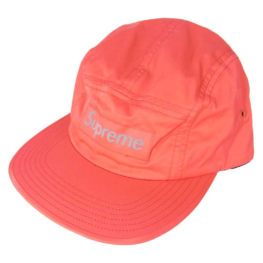 Supreme シュプリーム 16SS Printed 3M Reflective Logo Camp Cap プリンテッド リフレクティブ ロゴ キャンプ キャップ レッド系【中古】