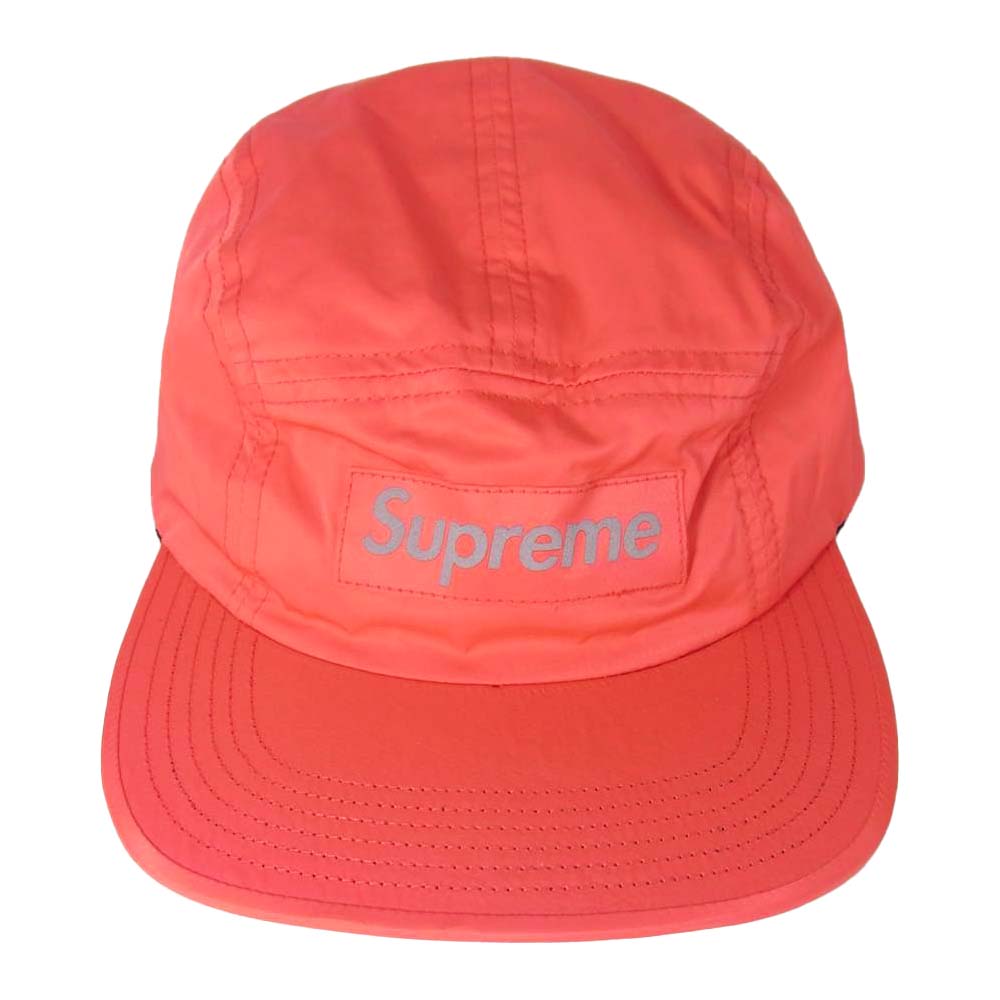 Supreme シュプリーム 16SS Printed 3M Reflective Logo Camp Cap プリンテッド リフレクティブ ロゴ キャンプ キャップ レッド系【中古】